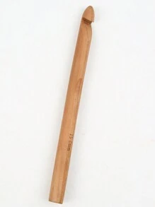 1 pieza Ganchillo de crochet extra grande/Ganchillo de crochet grueso/1 pieza Ganchillo de crochet cilíndrico grande/Ganchillo de crochet de lana tipo cola de gato de Islandia/Ganchillo de crochet supergrueso de pana de hielo/Ganchillo de crochet carbonizado/Ganchillo de crochet de bambú blanco de 15mm-20mm-25mm