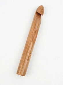 1 pieza Ganchillo de crochet extra grande/Ganchillo de crochet grueso/1 pieza Ganchillo de crochet cilíndrico grande/Ganchillo de crochet de lana tipo cola de gato de Islandia/Ganchillo de crochet supergrueso de pana de hielo/Ganchillo de crochet carbonizado/Ganchillo de crochet de bambú blanco de 15mm-20mm-25mm