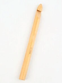 1 pieza Ganchillo de crochet extra grande/Ganchillo de crochet grueso/1 pieza Ganchillo de crochet cilíndrico grande/Ganchillo de crochet de lana tipo cola de gato de Islandia/Ganchillo de crochet supergrueso de pana de hielo/Ganchillo de crochet carbonizado/Ganchillo de crochet de bambú blanco de 15mm-20mm-25mm