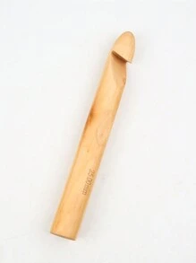 1 pieza Ganchillo de crochet extra grande/Ganchillo de crochet grueso/1 pieza Ganchillo de crochet cilíndrico grande/Ganchillo de crochet de lana tipo cola de gato de Islandia/Ganchillo de crochet supergrueso de pana de hielo/Ganchillo de crochet carbonizado/Ganchillo de crochet de bambú blanco de 15mm-20mm-25mm
