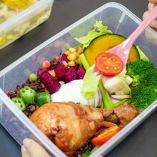 4 Pcs Food Storage Containers With Airtight Lids-(54.1OZ To 10.14OZ) Clear Plastic Leak Proof Meal Prep Containers For Kitchen And Pantry Organization, Microwavable & Freezer Friendly - Transparent - View 6