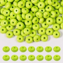 100 Stücke 8mm Acryl Linse Perlen, bunte Abakus Perlen für Handwerk, Acryl Abstandshalter Perlen für Schmuck Armband Halskette Herstellung, Füllfederhalter Schmuck Handwerk