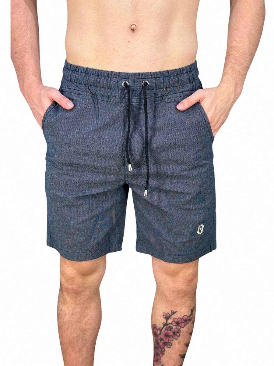 Men Shorts - 水鴨藍 - 查看 1