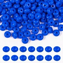 100 Stücke 8mm Acryl Linse Perlen, bunte Abakus Perlen für Handwerk, Acryl Abstandshalter Perlen für Schmuck Armband Halskette Herstellung, Füllfederhalter Schmuck Handwerk