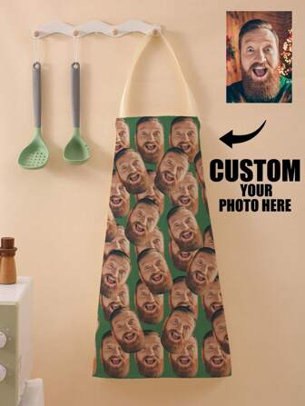 1pc Customized Photo Linen Apron For Men And Women, Personalized Cooking Kitchen Apron With Pet Photos, Logo Images, As Gift For Father's Day, Valentine's Day, Mother's Day, Birthday, Wedding Anniversary, Graduation Ceremony, And Wedding Funny Custom,Unique,Personalized Ideal Gifts Washable,Lightweight,Breathable, Funny,Cute,Love,Cozy,Soft,Comfortable Custom,Unique,Personalized Ideal Gifts For Him,Ideal Gifts For Her,Ideal Gifts For Boyfriend,Ideal Gifts For Girlfriend,Ideal Gifts For Dad,Ideal Gifts For Mom,Ideal Gifts For Friends,Ideal Gifts For Family Him,Her,Boyfriend,Girlfriend,Dad,Family,Mom,Friends For Anniversaries,For Graduation,For Housewarming,For Weddings,For Birthdays Sofa,Bed,Car,Tea Room,Bedroom,Living Room,Customized Aprons,Season Picks,Fall Decor