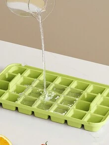 Pressing Ice Block Mold, Ice Grid,  Ice Making Box, Refrigerator, Ice Block Artifact, Homemade Ice Storage Box For Household Use - Green - View 5