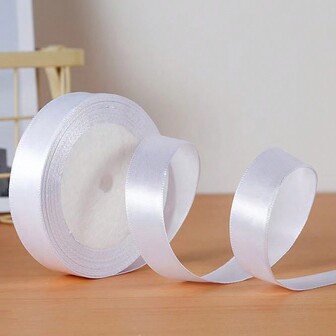 1 buc Panglică albă pentru împachetat cadouri 22 de metri Coroană perfectă pentru petrecere de nuntă Cusut DIY Accesorii pentru păr Decorare Baloane de păr florale Alte proiecte
