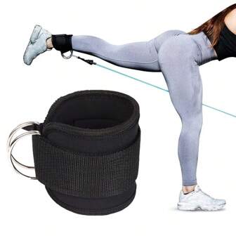 2/1PC Ankle Straps For Kickbacks Men Women Adjustable Comfort Gym Ankle Straps With Double D-Ring For Glute Workouts Leg Extensions Lower Body Exercises