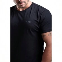 Men T-Shirts - 黑色 - 查看 2