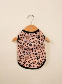 HOLAPET 1pc Breathable And Cool Pet Vest Dog Printed T-Shirt Suitable For Small And Medium-Sized Cats And Dogs - Red - View 8