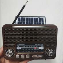Rádio Portátil Kapbom Ka- Carregamento Por Placa Ka-3190 - Marrom Escuro - Visão 4