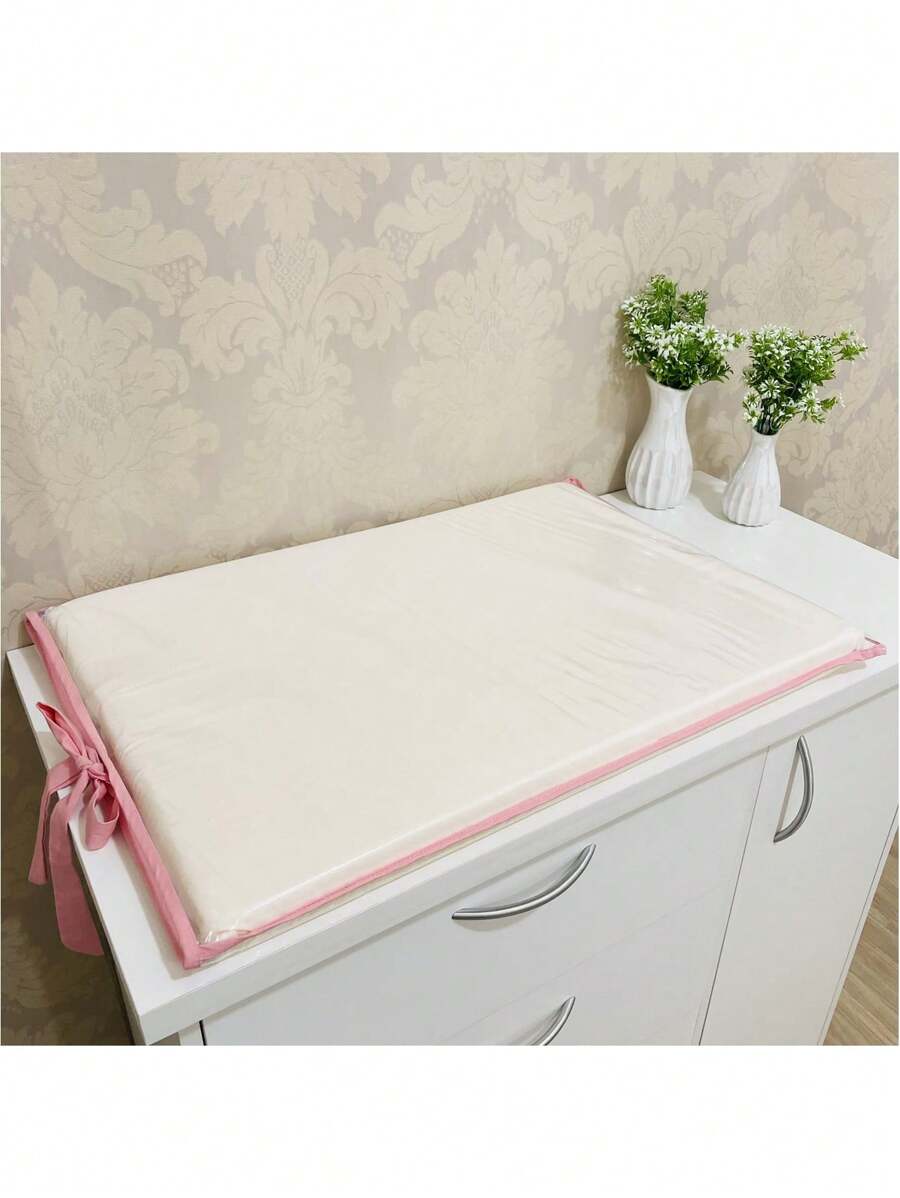 Trocador de Comoda Bebê Plastificado Trocador de Fralda Slim - Rosa empoeirado - Visão 1