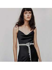 Chain Belt For Women Waist Chain Belt Chain Chunky Belt Chain Gold Chain Belts - Silver - View 7