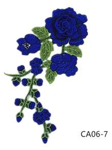 1pc Colorful 3D Embroidered Peony Flower Patch With Lace Trim, DIY Clothing Accessory Applique