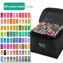 1set Permanent Dual Tip Oil-Based Marker Pens, Ideal For Boys And Girls Painting, Drawing, Diy And Creative, The Best Gift For Back-To-School Time Office, School, Drawing,Student,Markers,Stationery,Boys,Girls,School Supplies School Supplies,Back To School