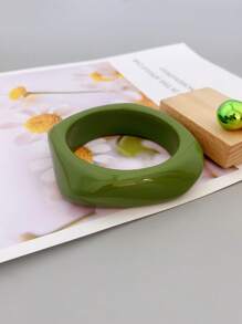 1 Pieza Brazalete De Acrílico Exagerado Con Patrón De Mármol De Estilo Europeo Y Americano Adecuado Para Usar Diariamente En Mujeres Y En Fiestas De Baile