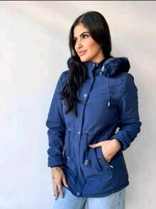 Women Trench Coats - 藍色 - 查看 1