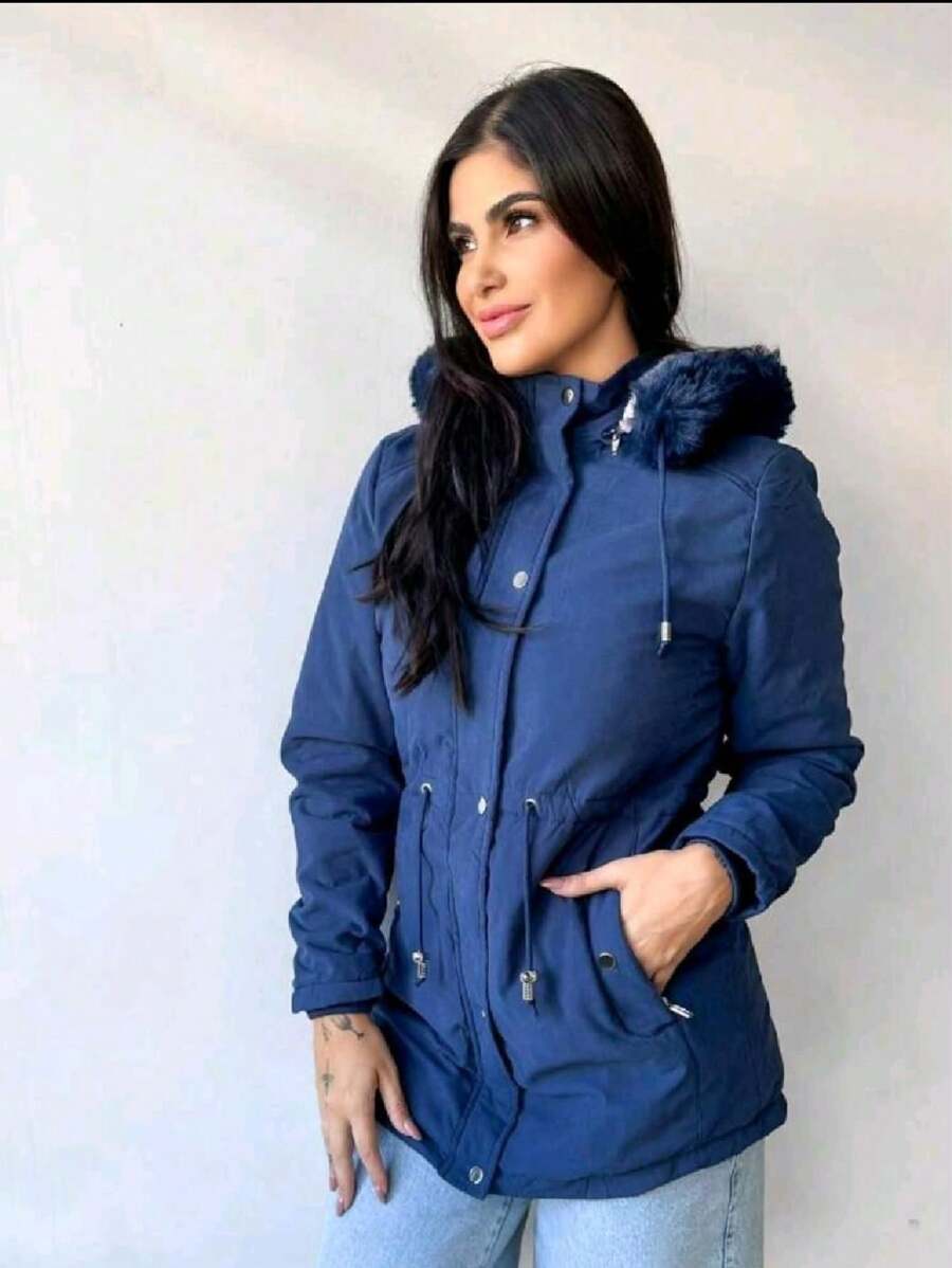 Women Trench Coats - 藍色 - 查看 1