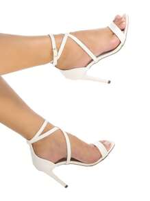 Sandália Salto Fino Bico Redondo Moda Verão Maravilhosa!