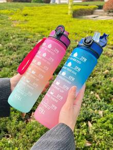 Large Capacity Sports Water Bottle - Gray - 800 Ml - View 4