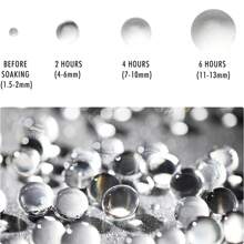50 000 Perles de gel d"eau transparente pour remplir des vases, des perles flottantes pour bougies, centre de table de mariage, douche nuptiale, décorations de Noël, d"anniversaires et de fêtes.
