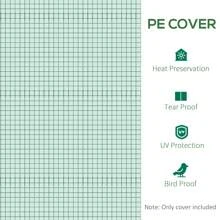 Outsunny 9.8' X 6.6' X 6.6' Greenhouse Cover Replacement, Green - Dark Green - View 5