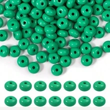 100 Stücke 8mm Acryl Linse Perlen, bunte Abakus Perlen für Handwerk, Acryl Abstandshalter Perlen für Schmuck Armband Halskette Herstellung, Füllfederhalter Schmuck Handwerk