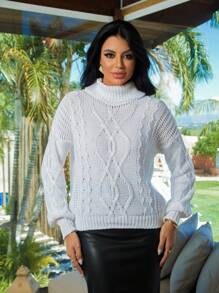 Women Knit Tops - 白色 - 查看 1