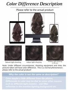 Tóc Ngắn Xoăn Đuôi Ngựa Tổng Hợp - màu nâu - Xem 6