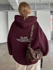 Women Sweatshirts - Màu Đỏ Sâu - Xem 1