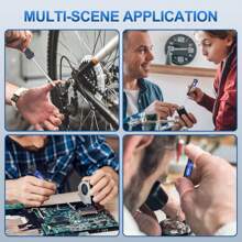 Screwdriver Set,40 Piece Magnetic Screwdriver Set With Flathead And Phillips Screwdrivers, Durable Hand Screwdrivers Tool With Storage Holder,Suitable For Home, Office, Farm Maintenance - 藍色 - 查看 3