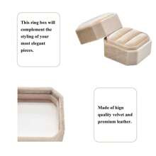 1 Pc Octagon Velvet Ring Box 2 Slots  Double Slot Ring Box Wedding Day  Ring Box For Wedding Ceremony    Wedding Ring Holder  Ring Box For Wedding  Proposal  Engagement Ring Box  Ring Boxes For Multiple Rings  Ring Boxes For Wedding  Ring Storage Box  Wedding Ring Holder For Ceremony  Boda  Engagement Ring Holder  Ring Holder Box  Ring Boxes Bulk  Ring Storage  Ring Jewelry Box  Proposal Ring Box  Engagement Ring Boxes For Proposal  Ring Holder For Wedding Ceremony  Ring Holder  Ring Box Holder  Ring Holders  Small Ring Box  Ring Security Box  Bride Box  Engagement Ring Boxes  Hand Ring Holder  Proposal Box  Ring Gift Box  Ring Holder Hand  Ring To Cage  Slim Ring Box  Velvet Jewelry Box  Vintage Ring Box  Wedding Ceremony  Green Jewelry Box  Red Storage Box - Beige - View 5