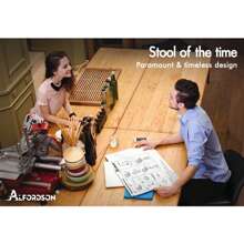 ALFORDSON 2x Swivel Bar Stools Kitchen Wooden Dining Chair PU Leather, Bailey Series, All Black/Black And Brown