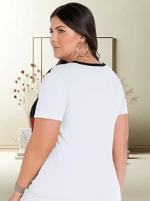 Plus Size Blouses - White - View 3