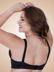 Plus Size Bras & Bralettes - 黑色 - 查看 2