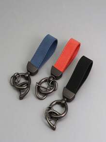 1 Pezzo Portachiavi in pelle con accessorio creativo e semplice per auto, per uomini e donne, accessorio per coppia, accessorio per auto, zaino e scuola