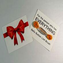 1pc Funny Prank Gift Belly Button Lint Brush - Perfect For Someone Who Has Everything - Multicolor - View 6