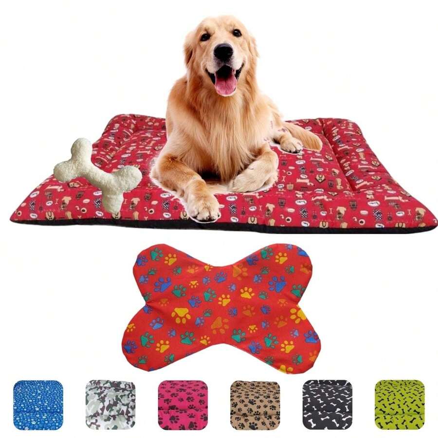 Pet Bed & Crate Mat - 紅色 - 查看 1