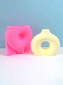 Molde de silicona estilo nórdico simple para florero de cerámica hecho a mano, decoración de dormitorio, manualidades de decoración del hogar