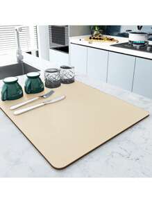 1 Peça Tapete Absorvente Super Absorvente Para Cozinha, Tapete Antiderrapante Para Escorrer Café e Pratos, Tapete de Secagem Rápida Para Banheiro, Tapete Para Louças