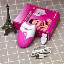 Depilador Feminino Recarregável Máquina Depilação Elétrico - Rosa chiclete - Visão 2