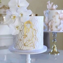 1 件金色准妈妈生日蛋糕装饰蛋糕装饰蛋糕装饰蛋糕装饰蛋糕装饰蛋糕装饰蛋糕装饰工具 - 金色 - 查看 1