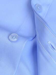 Men Shirts - Xanh và trắng - Xem 5