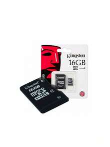 Tarjeta de memoria con adaptador SD 16G - Negro - Ver 3