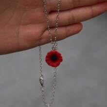 Mohn Blumen Ohrringe aus Harz für Gedenktag, Valentinstag, Geschenk für Mutter, Muttertag