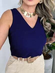 Women Tops - Navy Blue - View 2