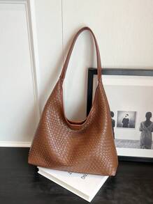 low tea 1 pièce Sac fourre-tout en PU de couleur unie avec fermeture magnétique pour femmes, sac à main à poignée supérieure de style hobo végétalien pour le voyage, les achats, les sorties, les cadeaux pour femmes, le travail, les affaires, les déplacements