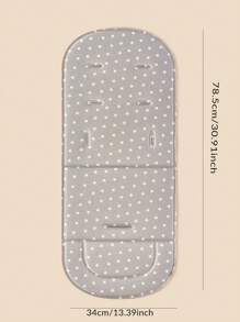 Baby Star Print Seat Liner - Light Grey - View 7