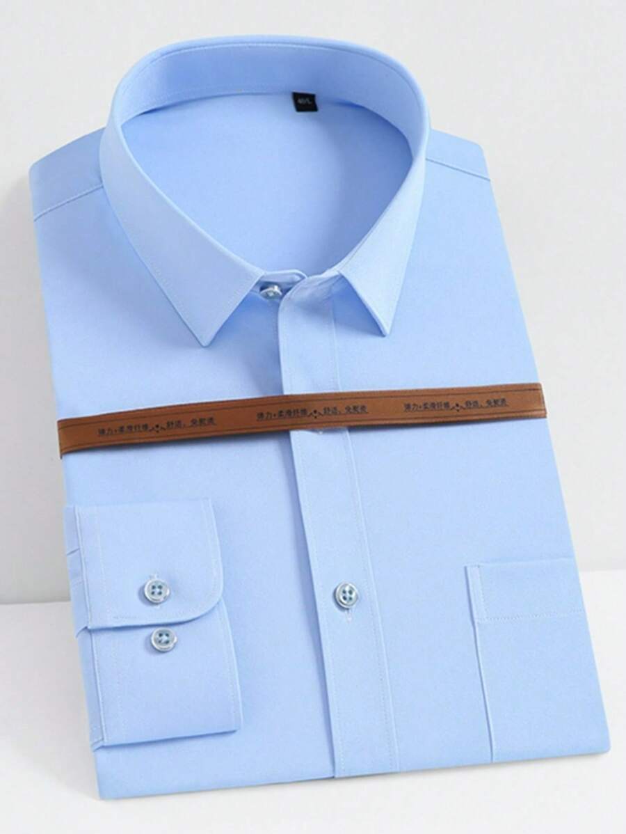 Men Shirts - Xanh và trắng - Xem 1