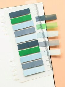 歐式復古風格200張PET便條紙，適用於學生訊息和指示，辦公室標記和索引，可重複貼，適用於1種風格